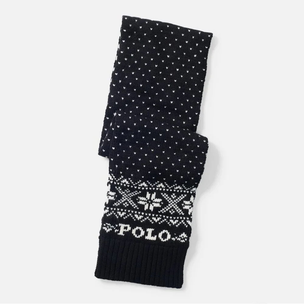 Polo Ralph Lauren Snowflake Wool Scarf Unisex